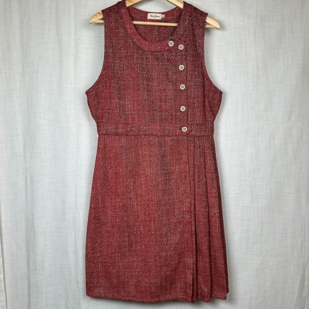 Miss Patina Womens Kingsroad Pinafore Dress US 12** - UK 16 Twee Mod Academia